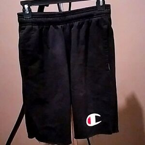 Black sweat shorts in good condition
